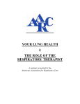 YOUR LUNG HEALTH THE ROLE OF THE RESPIRATORY
