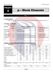 p – Block Elements 1