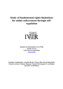 Study of fundamental rights limitations