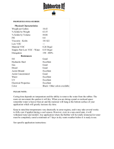 Physical Characteristics Weight per Gallon 10.43 % Solids by