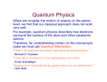 Quantum Mechanics