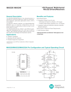 Max232 - Maxim Integrated