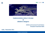 JESSICA and Investment Funds Division European Investment Bank