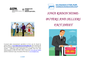 iowa radon home- buyers and sellers fact sheet