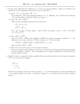 HW #10 – ch. 3 problem #2,3 – SOLUTIONS 2. You have just taught