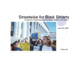 Streetwise for Book Smarts