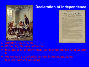 Declaration of Independence