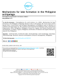 Mechanisms for lake formation in the Philippine archipelago.