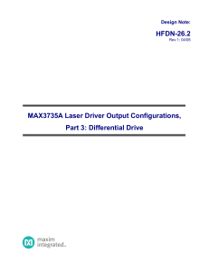 HFDN-26.2 MAX3735A Laser Driver Output Configurations, Part 3