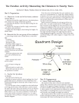 The Parallax Activity: Measuring the Distances to