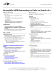 Hemophilia B (F9) Sequencing and Deletion/Duplication