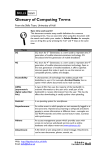 Glossary of Computing Terms