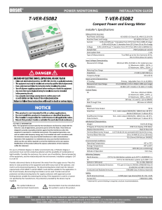 T-VER-E50B2 - Onset Computer Corporation