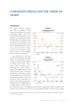 Commodity Prices and the Terms of Trade