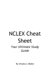 NCLEX Cheat Sheet