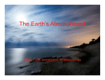 The Earth`s Atmosphere-I