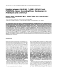 Parallels between UNUSUAL FLORAL ORGANS and FIMBRIATA