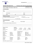 Specimen Information Form - Department of Plant Pathology and