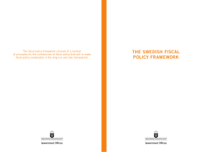 The Swedish fiscal policy framework