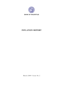 inflation report - Bank of Mauritius