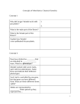 Concepts of Inheritance: Classical Genetics Concept 1: Why did