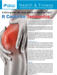 It Could be Tendonitis… - On the Mend On the Move Physical
