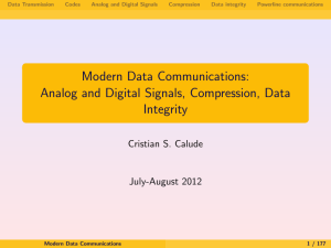 Modern Data Communications: Analog and Digital Signals