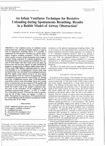 An Infant Ventilator Technique for Resistive Unloading