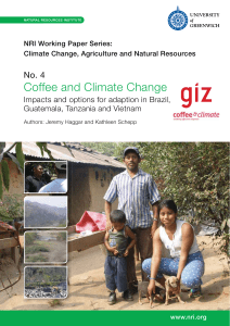 Coffee and Climate Change - Natural Resources Institute