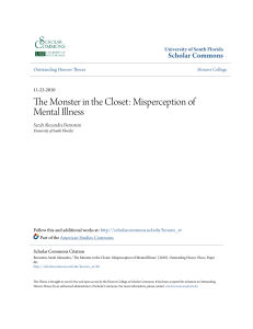 The Monster in the Closet: Misperception of Mental Illness
