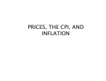 PRICES, THE CPI, AND INFLATION