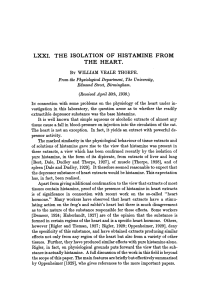 lxxi. the isolation of histamine from