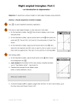 Right angled triangles: Part I