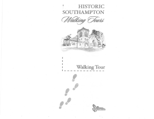 Southampton Walking Tour Pamphlet