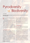 Pyrodiversity vs Biodiversity