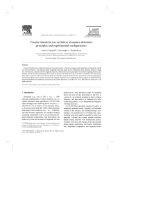 Fourier transform ion cyclotron resonance