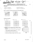 Graphing Equations in Slope-Intercept Form ~--