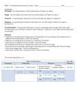 Transformational Geometry Notes