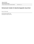 Advanced Model of Electromagnetic Launcher