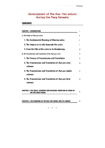 Development of The Hua-Yen school during the Tang Dynasty