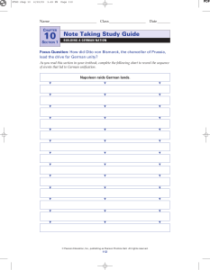 Note Taking Study Guide