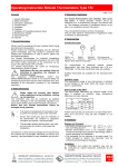 Operating Instruction Bimetal Thermometers Type TBi B34