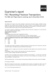 FA1 examiner`s report December 2016