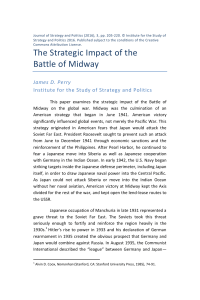 The Strategic Impact of the Battle of Midway
