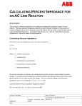 CALCULATING PERCENT IMPEDANCE FOR AN AC LINE REACTOR