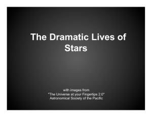 The Dramatic Lives of Stars