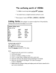 Linking Verbs Guided Notes File