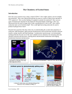 The Chemistry of Excited States