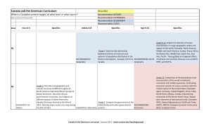 Canada and the American Curriculum