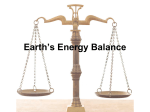 Earth`s Energy Balance - MIT Haystack Observatory